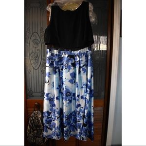 Floral Tea Length Dress